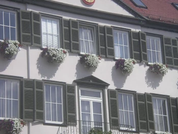 Blattgoldbeschichtung des Wappens